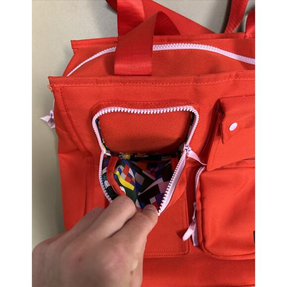 LEGO Collection x Target Weekender Tote Utility Pocket Bag Red With Zipper - Picture 6 of 10